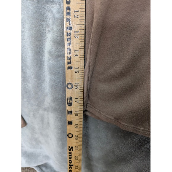 Boho Harem Drop Crotch Jumpsuit Women Large Taupe Brown Slouchy Relaxed Fit READ - Picture 4 of 6